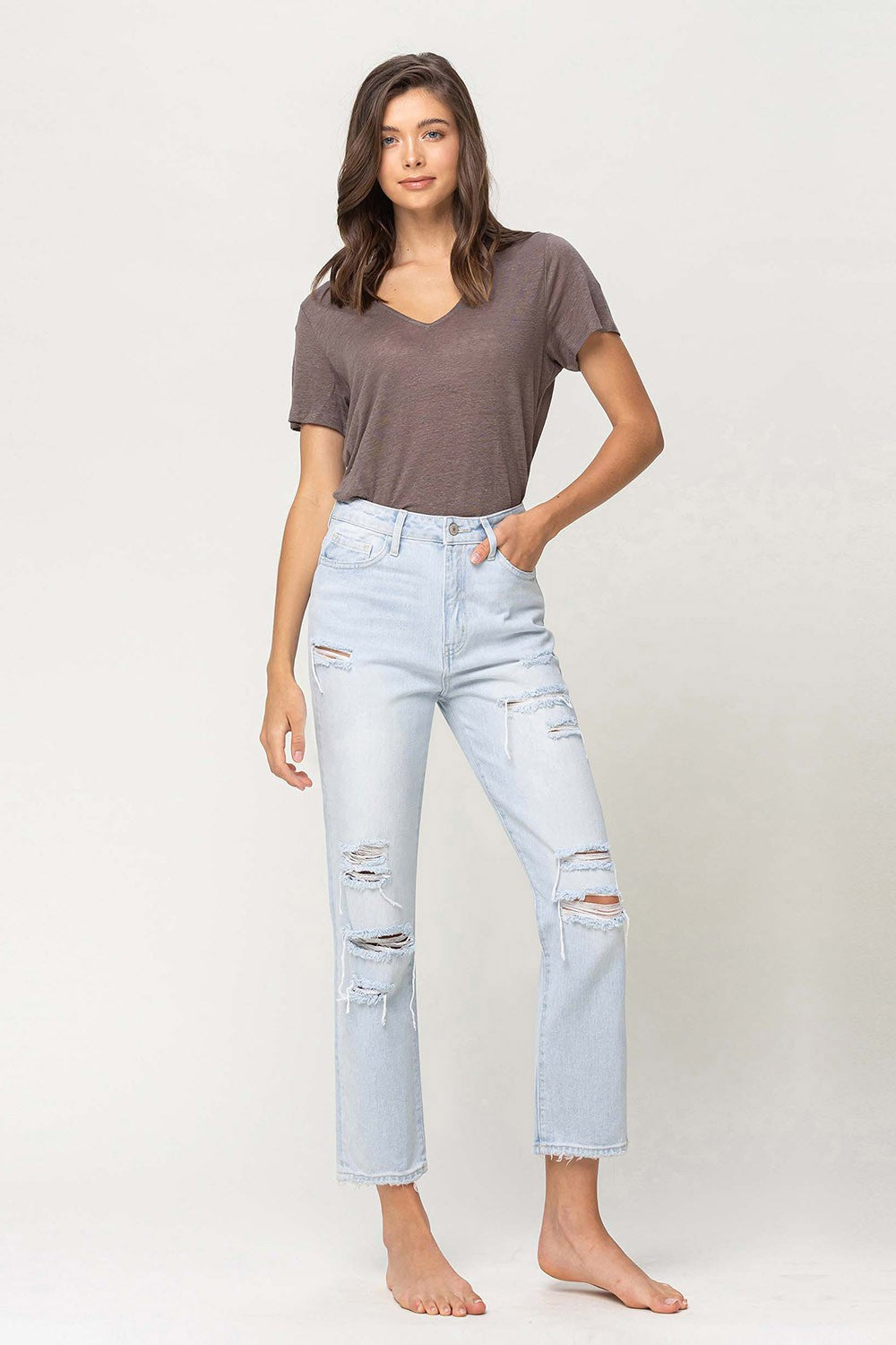 The Collins Crop Straight Jeans