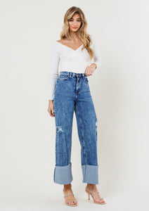 Sweet Dreams Wide Leg Cuff Jeans