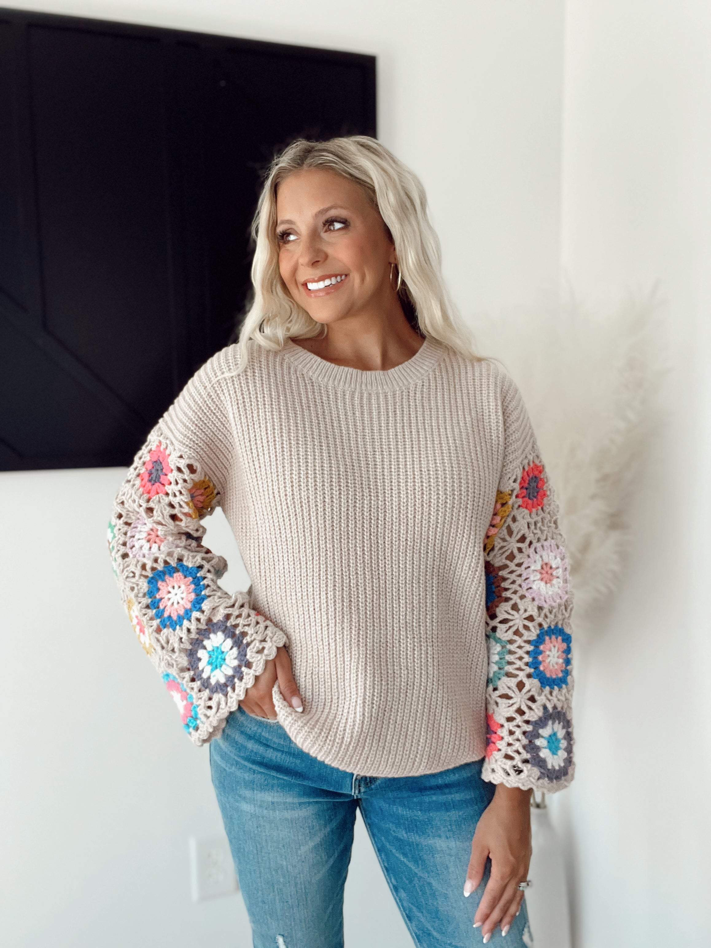 The Jenson Crocheted Sweater