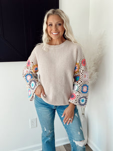 The Jenson Crocheted Sweater