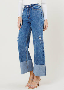 Sweet Dreams Wide Leg Cuff Jeans