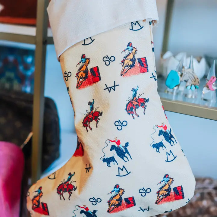 Vintage Cowboy Christmas Stocking