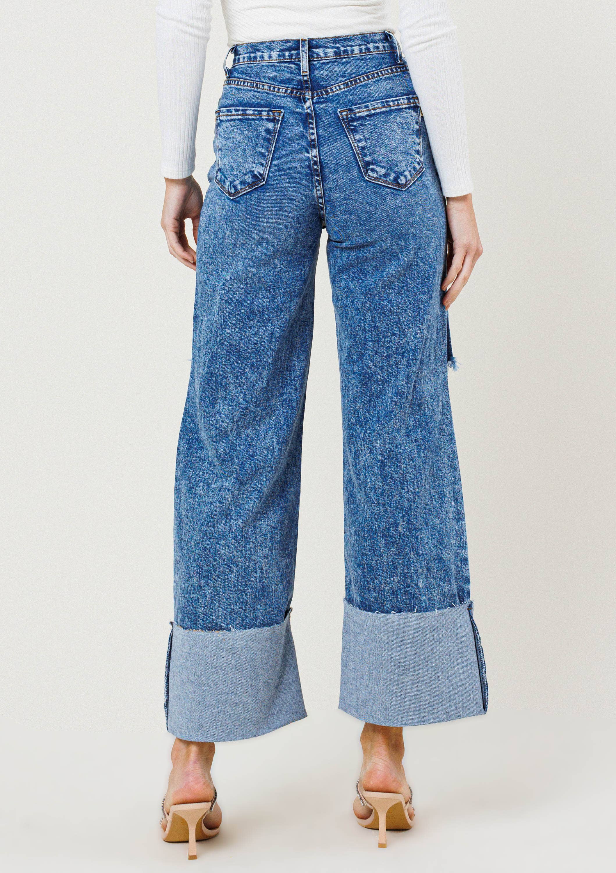 Sweet Dreams Wide Leg Cuff Jeans