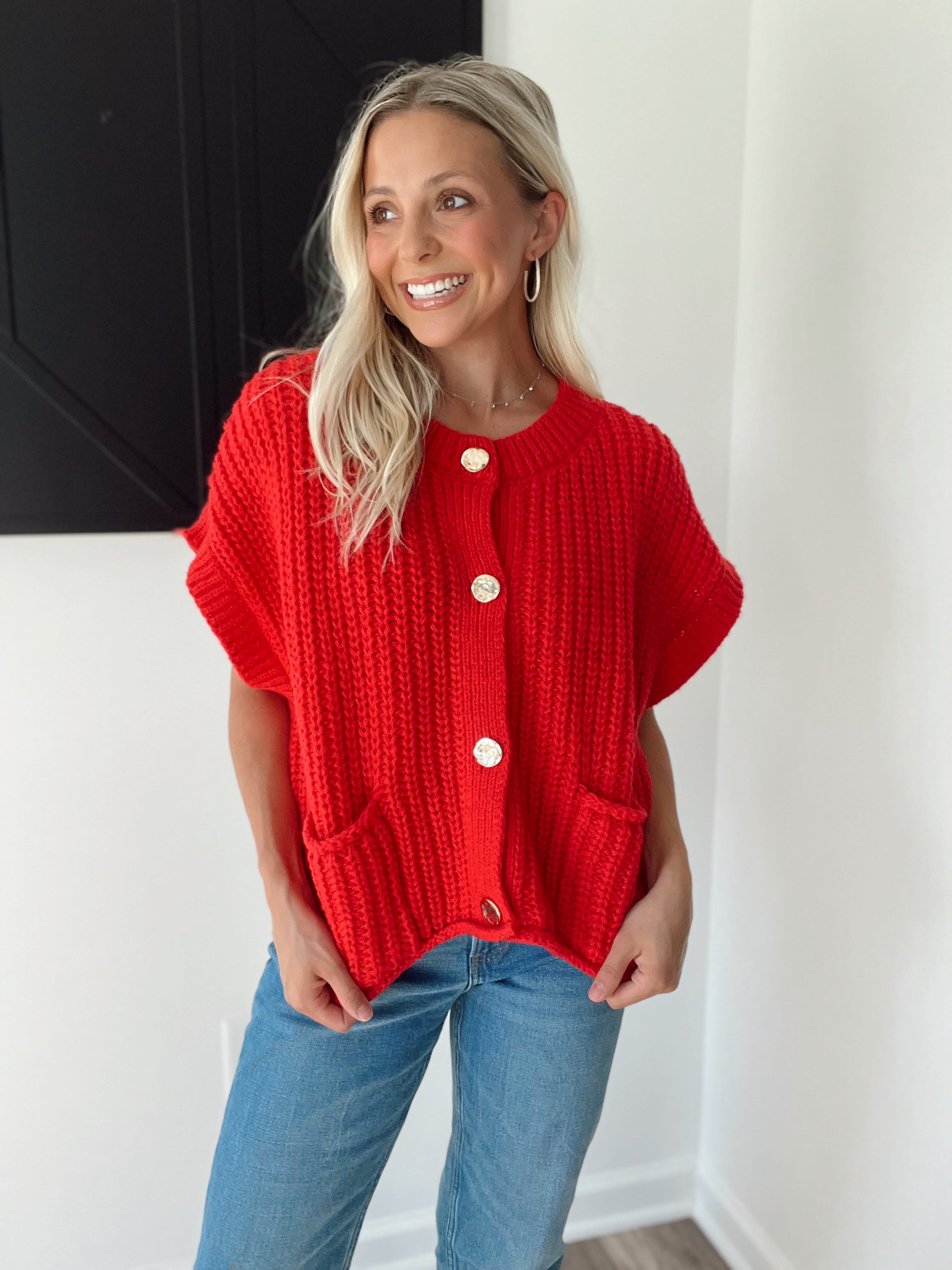 Oversized Button Down Sweater