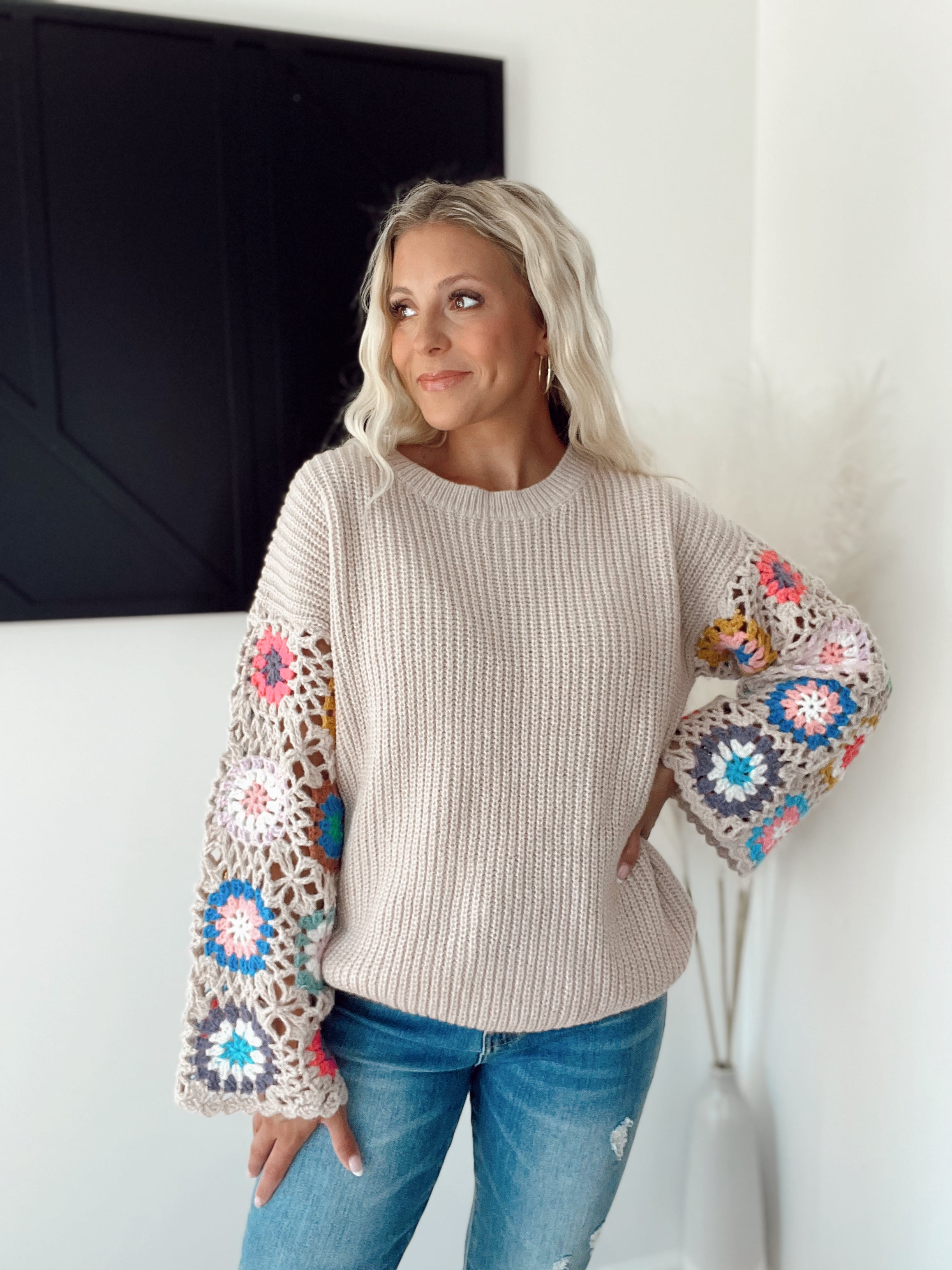 The Jenson Crocheted Sweater