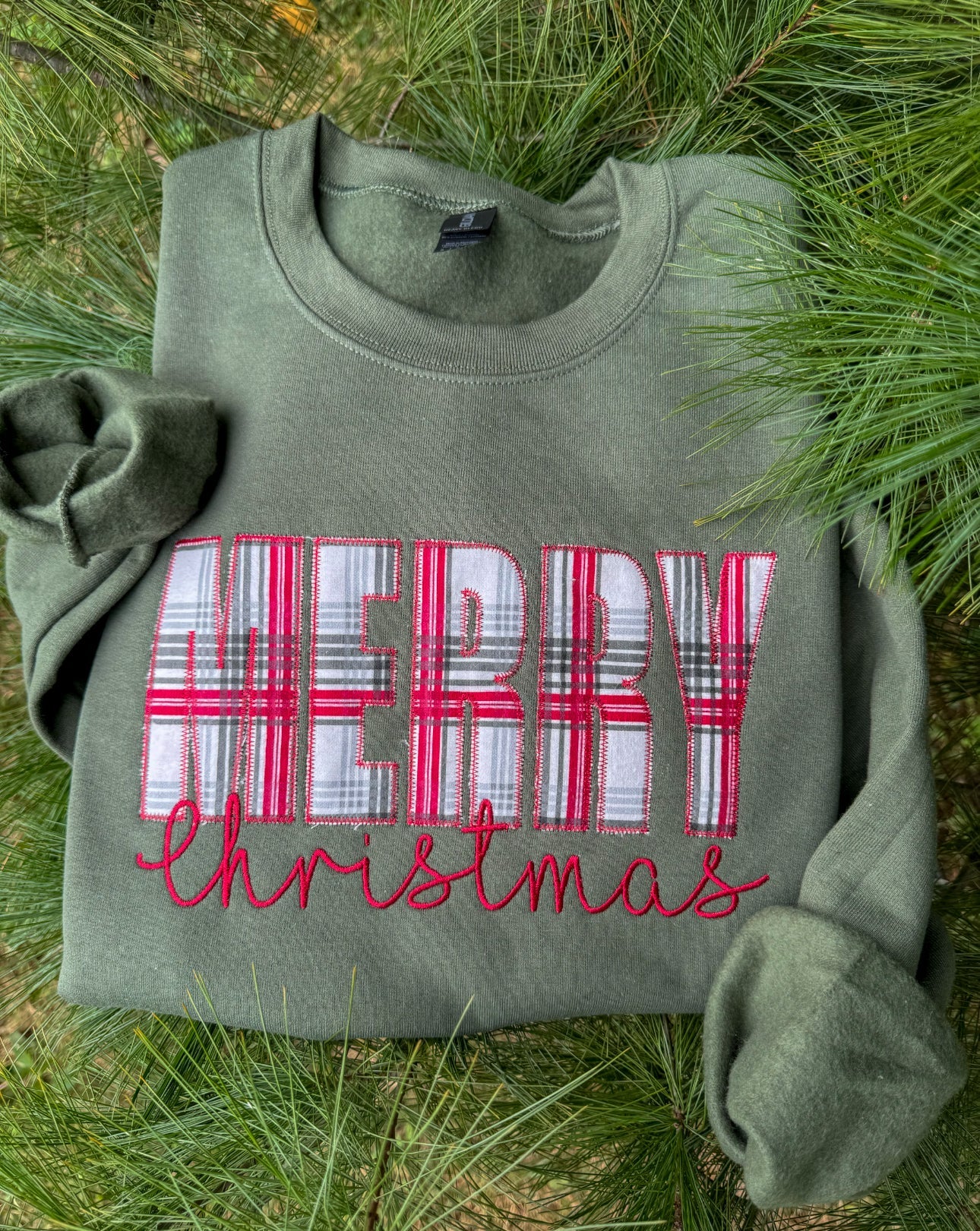 Merry Christmas Crewneck - Green