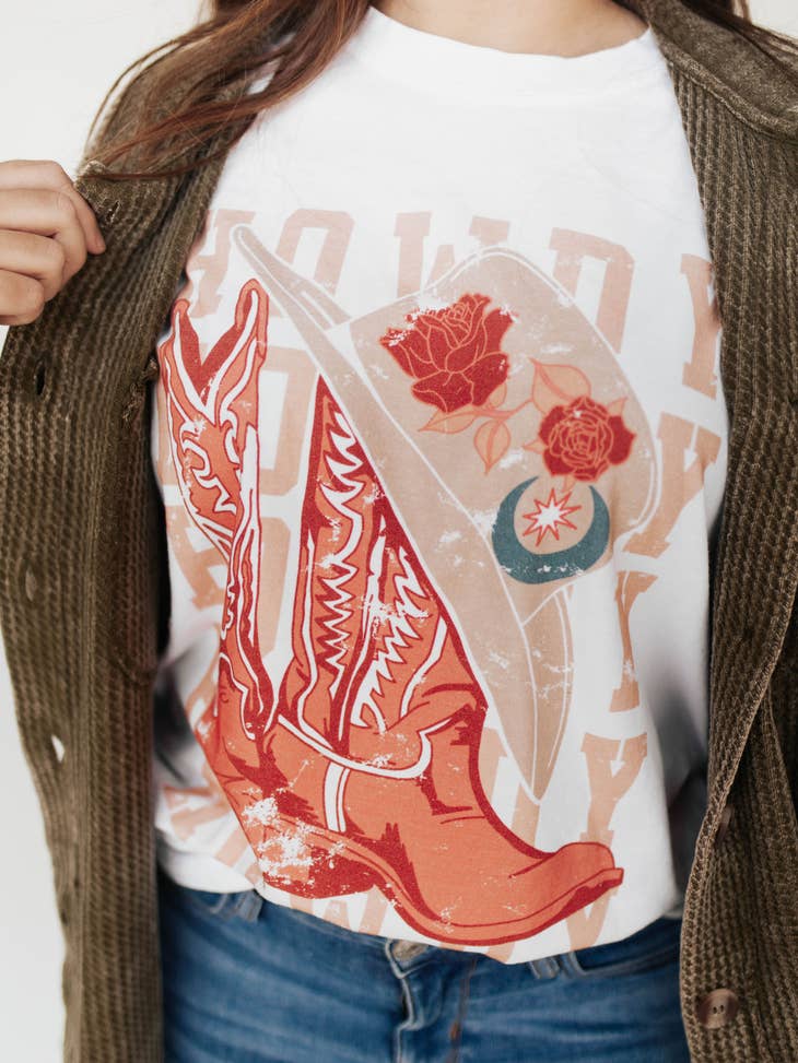 Howdy *cowboy boots* Graphic Tee
